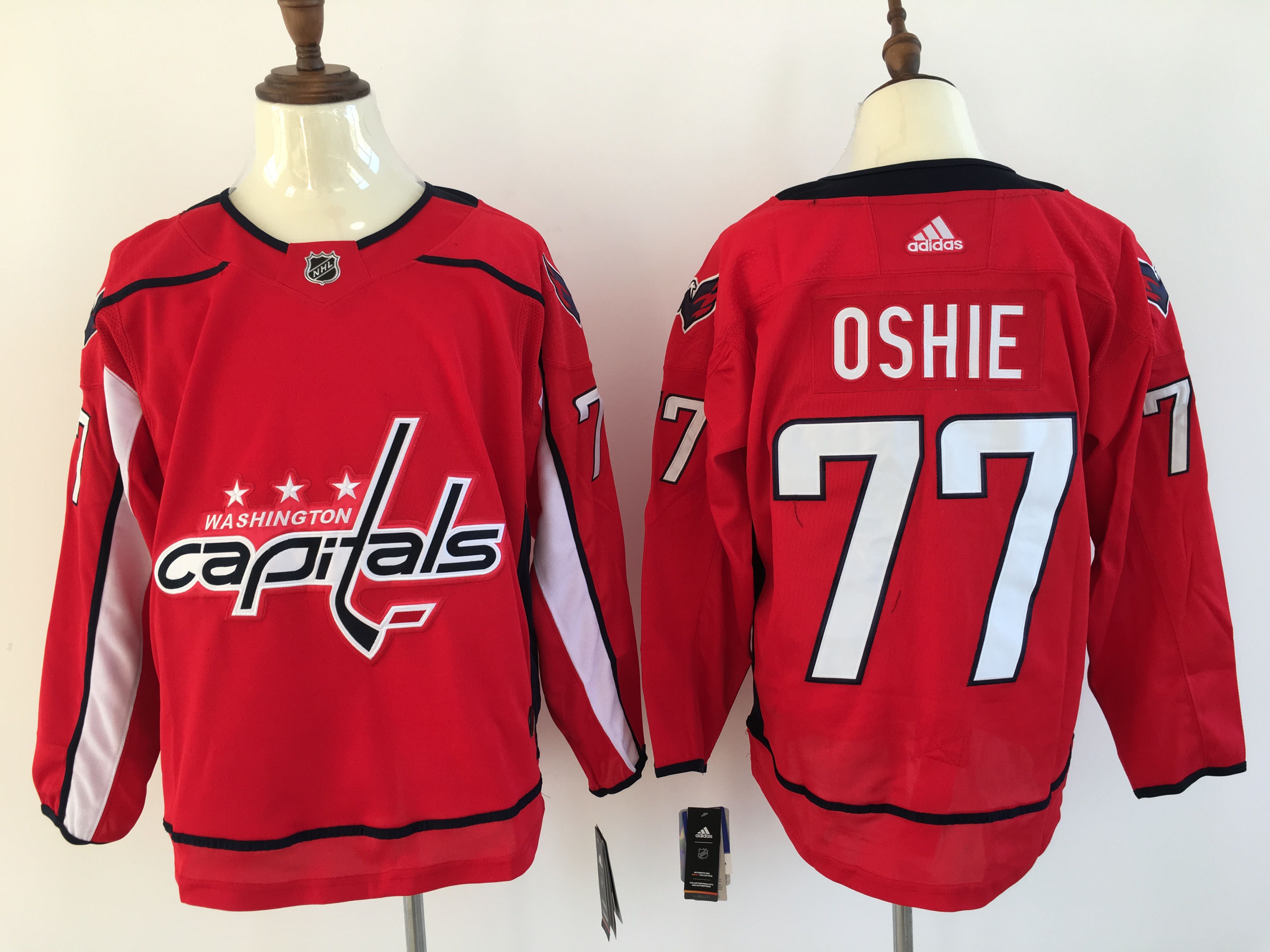 Men Washington Capitals 77 Oshie red Adidas Hockey Stitched NHL Jerseys